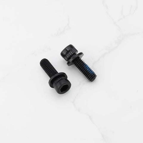4Pcs M6x18mm MTB Caliper Bolts For Hydraulic Disc Brakes 25mm Overall Length High Carbon Steel Black Compatible With Shimano Calipers Easy Install Durable And Rust Resistant Brake Hardware