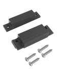 Four Piece Brown Wired Magnetic Reed Switch Surface Mounted NC Sensor Alarm for Windows Cabinets and Wooden Doors with Screws