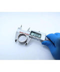 Built Tough One Way Needle Roller Bearing Drawn Cup Clutch 30x37x20mm being measured with caliper for precise sizing.