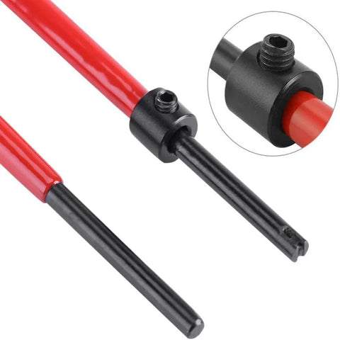 Red and black helicoil insertion tool from 30 Piece Thread Repair Kit Must Have With M5X0.8mm Thread Inserts Includes Helicoil Insertion Tool