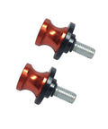 2 Pack M10 X1.5 Swing Arm Spools Sliders CNC Aluminum For Kawasaki Ninja 250 300 Versys Heavy Duty Swingarm Stand Replacement