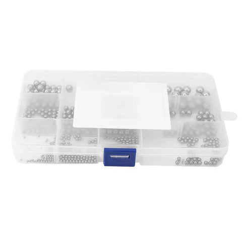 510 Pieces M2 M8 Steel Bearing Ball Classification Kit Built Tough For Heavy Duty Industrial Use With Hardened Balls High Hardness And Load Capacity For Precise Long Lasting Performance, plastic organizer with steel balls