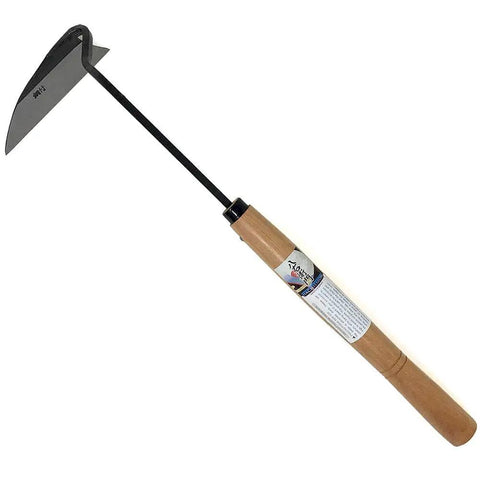 Beast Sharp Japanese Weeding Tool For Quick Easy Garden Weeding Long Nejiri Gama Hand Sickle wood handle 4.8 inch blade