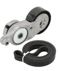 Upgrade Your Ride With This Top Notch Drive Belt Tensioner Assembly Kit Stops Rattle Bad Noise Easy Install Fits 2009 To 2018 Models Part Number 1662036010 Makes Your Car Run Super Smooth Like New Cruising The Streets Worry Free. drive belt tensioner assembly kit with black belt, metal pulley, and hardware