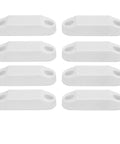 4 Pair Magnetic Baggage Door Catch And Holder Kit White Door Latch With Super Strong Magnets for RV Camper Boat Hatches