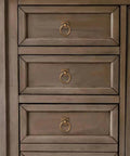 10 Pack 1.9 Inch Ring Cabinet Knobs With Vintage Antique Brass Backplates For Drawers Dressers Kitchen Cabinets Closets