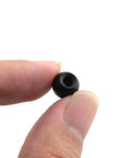 Close-up of Heavy Duty M4 Threaded Cap Nut Knob For Ball Lamp Decor And Tough As Nails Furniture Lighting Fixtures Built To Last Carbon Steel Rust Resistant Hardware For DIY Projects Ceiling Mounts And Decorative Hardware 9mm Cap Diameter With 2.5mm Hole held between fingers