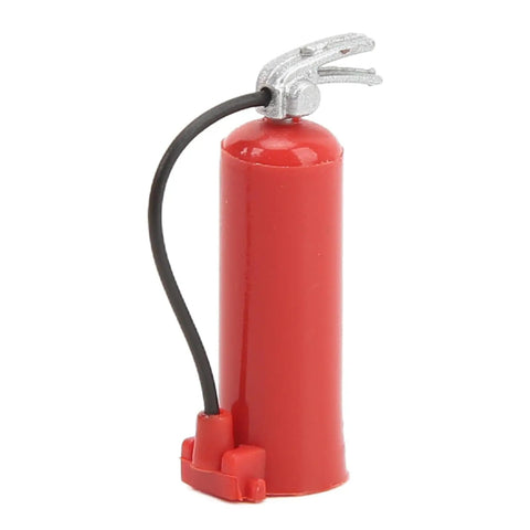 Solid RC Fire Extinguisher Crawler Decoration For Scale 24 And 18 Trucks Lightweight Simulation Prop side view of red extinguisher