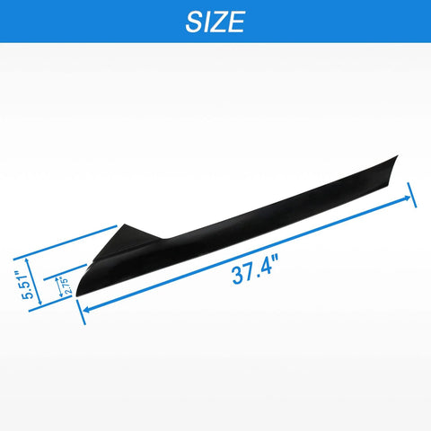 Automotive A-pillar front molding windshield outer trim, passenger side replacement for Ford Explorer, black plastic