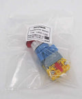 Heavy Duty 22mm LED Emergency Stop Push Button Switch With 1 NC 1 NO Contacts And 6 Terminals 110 120V in packaging