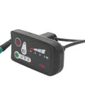 LED Display Panel For Electric Bikes And Scooters 24V 36V 48V ABS Durable Handlebar Mount Data Meter, side view