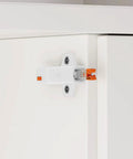 Beefy Push to Open Cabinet Latches for Doors and Drawers, Non Magnetic RV and Home Kitchen Storage on white cabinet