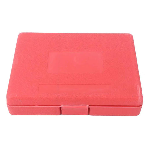 Ultimate 16-Piece Hole Saw Kit Made From Heavy Red Steel For Cutting Wood PVC Pipe And Plastic Boards Perfect For Pro Work Or Serious DIY Home Projects To Make Any Cut Look Totally Rad And Professional. red plastic case