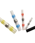 Waterproof Heat Shrink Solder Wire Connectors Sealed Butt Terminals With Hot Melt Glue Seal For Heavy Duty Electrical Wiring Repairs And Auto Connections, assorted sizes