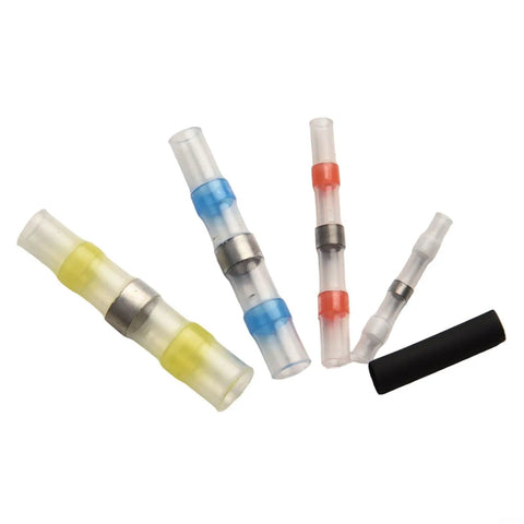 300 Pc Heat Shrink Solder Wire Connectors Kit Waterproof Butt Terminals For Marine Auto Electrical Cable Splice Sealed Sleeves Durable And Easy To Use, assorted sizes