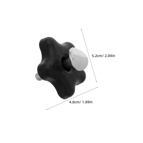Super Sturdy 2Pc Lawn Mower Handle Bolt Kit With Knob Nut Replacement Screws Fits Push Mower Handles Perfectly Resists Wear Tear And Slipping For Grass Cutting Jobs, black 5.2cm bolt knob