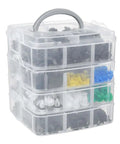 620 Piece Car Fastener Clips Kit With 24 Styles Door Rivet Repair Set For Universal Cars, push-type clips in clear organizer box