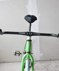 Bullhorn Handlebar For Road Bikes And Fixed Gear, 31.8mm Clamp, Aluminum Alloy Bar, 440mm Width on green bike