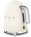 Retro Style Electric Kettle 1.7L 7 Cup Quick Boil For Tea And Coffee With Auto Shutoff And Boil Dry Protection Soft Open Lid Side View