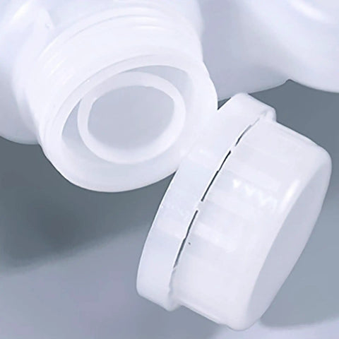 Close-up of lid and tamper cover of Heavy Duty HDPE Water Container With Handle And Lid Tamper Cover Reusable Storage Bottle