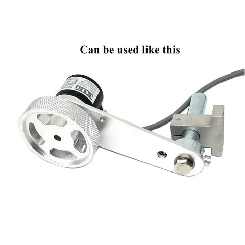 Knurled Measuring Wheel Set For Rotary Encoders And Synchronous Meter Counter, Pro Grade CNC Machined Aluminum Alloy Wheel, 6mm Bore, 300mm Perimeter, 2 Pieces mounted on encoder arm