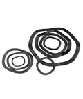 Top Gear 1 To 50 Pcs Manganese Steel Wave Gaskets Washer Set In Various Sizes including M4 M118, black wave washers neatly arranged.