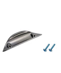 Straight Up Vintage Drawer Pulls 4 Pack Killer Bronze Finger Edge Cabinet Handles, solid zinc alloy, includes screws.