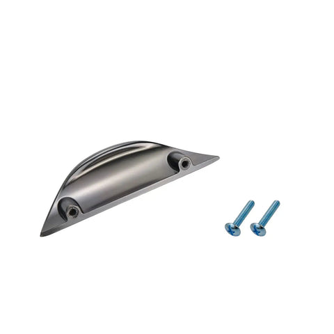 Straight Up Vintage Drawer Pulls 4 Pack Killer Bronze Finger Edge Cabinet Handles, solid zinc alloy, includes screws.