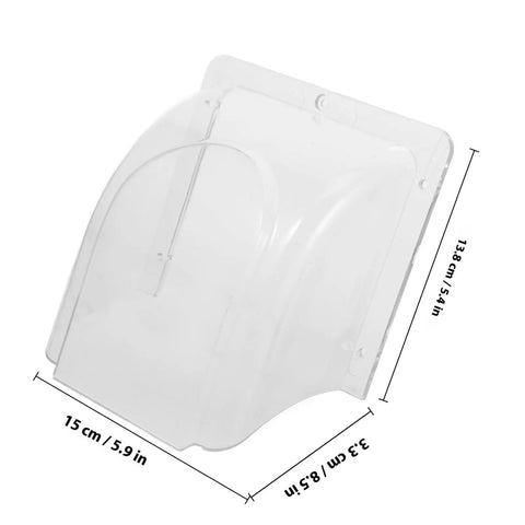 Waterproof Doorbell Rain Cover For Time Attendance And Fingerprint Devices PVC Protective Weatherproof Cover No Fuss Easy Install Keeps Rain And Snow Off Electronics And Components In Outdoor Settings, 15 x 13.8 cm