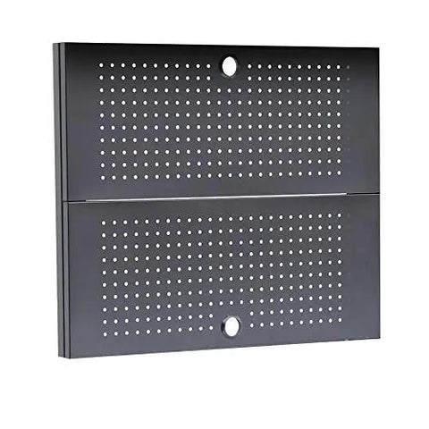 Wall pegboard organizer from Hella Tough Nine Piece Modular Garage Tool Storage System for efficient tool storage.
