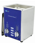 All-In-One Ultrasonic Cleaner With Controlled Heating And Timed Cleaning For Jewelry, PCBs, And Dentures, 1.3L, front view, LED display