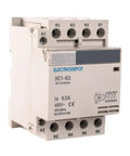 Beefy 30 Amp 4 Pole Normally Closed IEC Contactor For DIN Rail Mounting Silent Operation 110 120 VAC Coil Inductive Industrial