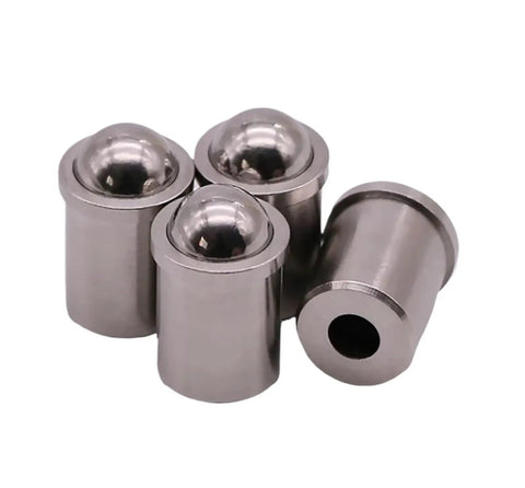 Premium 304 Stainless Steel Spring Ball Plunger Built Tough For Zero Slip Positioning And Dead Solid Locking With Internal Adjustment Design For Shop Tools And Car Customizing Projects D12 X L16, four plunger pieces.