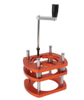 Heavy Duty Metal Router Lift Base Kit With Four Jaw Clamp And Smooth Crank Handle For Woodworking Tables Precise Height Adjustment DIY setup.