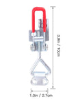 Sturdy 8 Pc Adjustable Toggle Latches With Zinc Coating For Cabinets And Tables Durable Rust Resistant Lock Hasps Perfect For Indoor Outdoor Use Quick Release Galvanized Iron Clamps That Hold Tight, 3.9in latch
