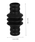 Steam Wand Rubber Guard Sleeve Heat Insulation Accessory For Espresso Machines shown with size dimensions