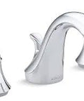 Sleek Widespread Bathroom Sink Faucet With Sculpted Lever Handles Polished Chrome No Fuss Install Fits 8 To 16 Inch Centers