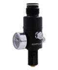 Paintball Air Tank Regulator And Valve Gauge Built From Durable Aluminum With Five Eighth UNF Output 1800 Psi for PCP and Nitrogen Cylinders