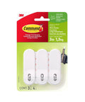 Medium Wire Hooks Set With 3 Hooks And 4 Strips Damage Free Wall Hangers With Adhesive Strips No Tools Needed Holds Up To 3 Lb