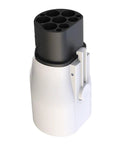 Heavy Duty Type Two To Type One Electric Charger Adapter SAE J1772 Converter with splash proof housing and sturdy design.