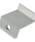 10 Pack Aluminum Alloy End Clamps For Solar Panel PV Mounting Brackets Fits 30mm 32mm 35mm 40mm Frame Heights Easy Install Silver Finish