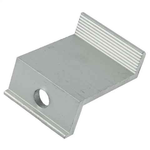 10 Pack Aluminum Alloy End Clamps For Solar Panel PV Mounting Brackets Fits 30mm 32mm 35mm 40mm Frame Heights Easy Install Silver Finish