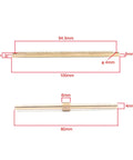 Astronomical Telescope Rack Shaft Set 0.5M Full Brass Focusing Gear And Axle DIY Replacement dimensions view