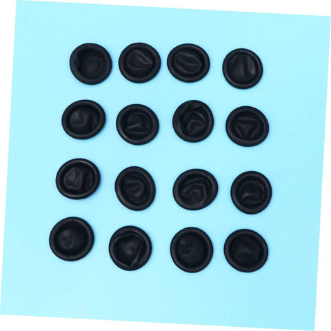 Heavy Duty 1000 Pack Finger Sleeve Protectors Soft Latex Tip Guards, displayed in rows on a blue background.