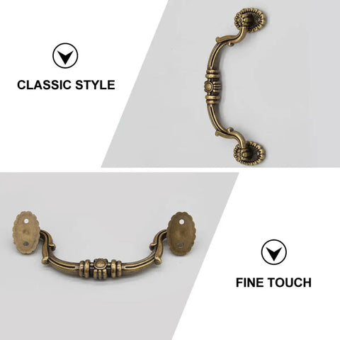 European Style Drawer Handles Set Of 10 No Drill Cupboard Pull Knobs For Cabinets And Dressers shown in classic style.