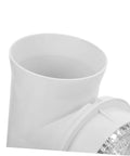 Zerodeko 4 Pc Dryer Vent Hose Connector Kit W/ 16 Ft Flexible Aluminum Film Hose And Abs Coupling For Laundry Install To Stop Leaks Keep Air Flow Smooth And Super Secure, white ABS connector