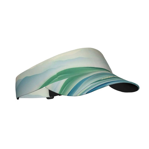 All Day Sun Shield Dragon Boat Festival Print UV Visor Hat With Curved Brim UPF Protection side view