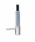 Rock Solid 304 Stainless Steel Spring Plunger Indexing Pin With Smooth L Handle for precision locator bolt use,  M10 size, durable design.