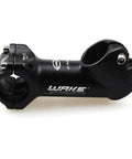 "Dope 45 Degree MTB Stem 90mm Aluminum Alloy 31.8mm Bar Clamp Lightweight Hollow Design Four Bolt Clamp For Mountain Bike Road Bike BMX Fixie Cycling One Eighth Inch Steerer Black displayed horizontally with branding."