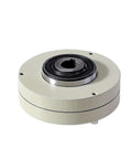 Thin Type 0.6Kg Hollow Magnetic Powder Brake With 3 Hole Industrial Clutch for tension control dialed in torque adjustment front view